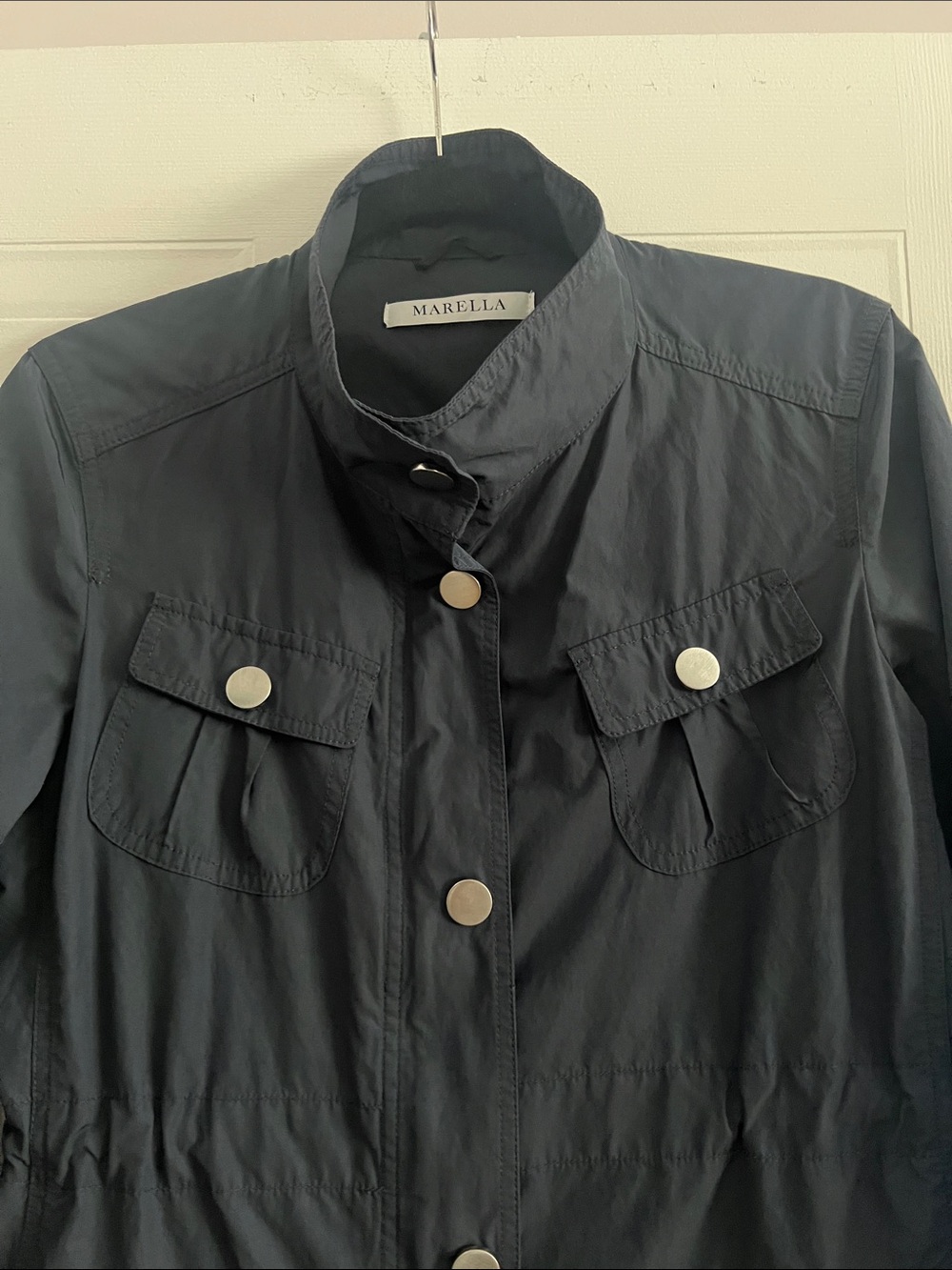Marella Navy Utility Jacket size 8 - Picture 2 of 6